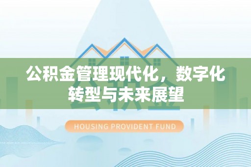 内丘公积金管理现代化，数字化转型与未来展望