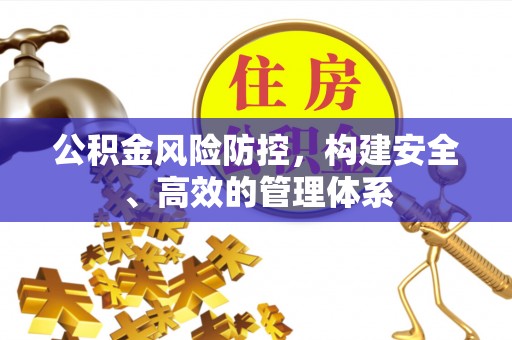 内丘公积金风险防控，构建安全、高效的管理体系