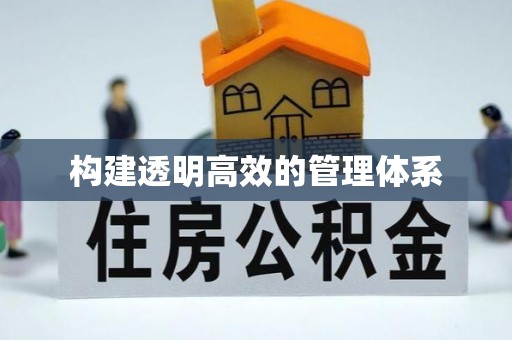 内丘构建透明高效的管理体系