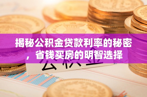 内丘揭秘公积金贷款利率的秘密，省钱买房的明智选择