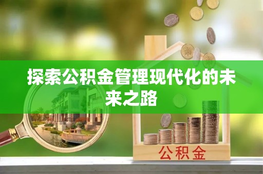 内丘探索公积金管理现代化的未来之路