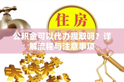 内丘公积金可以代办提取吗？详解流程与注意事项